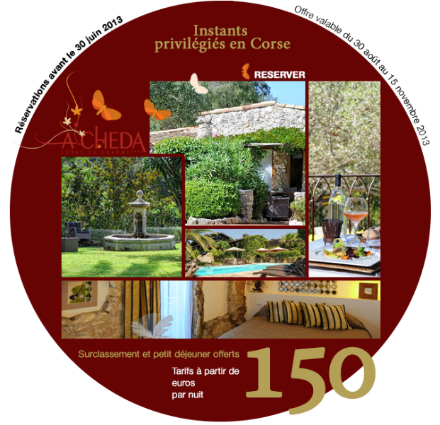 Emailing hôtelier - exemple d'hôtel en Corse